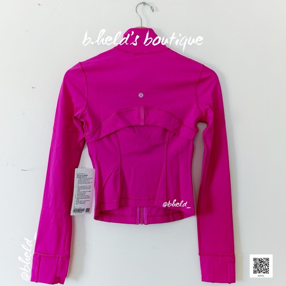 lululemon Define Cropped Jacket *Nulu in Sonic Pink Size 4 Brand New NWT - Picture 11 of 14